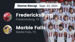 Recap: Fredericksburg  vs. Marble Falls  2022