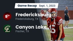 Recap: Fredericksburg  vs. Canyon Lake  2023