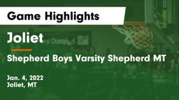 Joliet  vs Shepherd  Boys Varsity Shepherd MT Game Highlights - Jan. 4, 2022