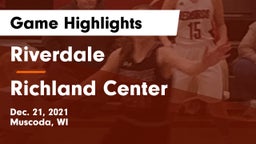 Riverdale  vs Richland Center  Game Highlights - Dec. 21, 2021