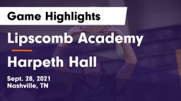 Lipscomb Academy vs Harpeth Hall  Game Highlights - Sept. 28, 2021