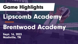 Lipscomb Academy vs Brentwood Academy  Game Highlights - Sept. 16, 2023
