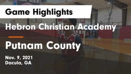 Hebron Christian Academy  vs Putnam County  Game Highlights - Nov. 9, 2021