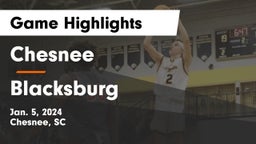 Chesnee  vs Blacksburg  Game Highlights - Jan. 5, 2024