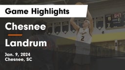 Chesnee  vs Landrum  Game Highlights - Jan. 9, 2024
