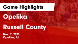 Opelika  vs Russell County  Game Highlights - Nov. 7, 2023