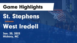 St. Stephens  vs West Iredell  Game Highlights - Jan. 20, 2023