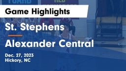 St. Stephens  vs Alexander Central  Game Highlights - Dec. 27, 2023