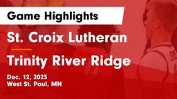 St. Croix Lutheran  vs Trinity River Ridge Game Highlights - Dec. 12, 2023