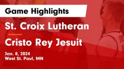 St. Croix Lutheran  vs Cristo Rey Jesuit  Game Highlights - Jan. 8, 2024