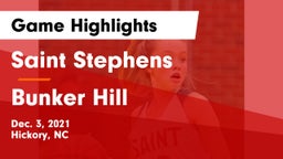 Saint Stephens  vs Bunker Hill Game Highlights - Dec. 3, 2021