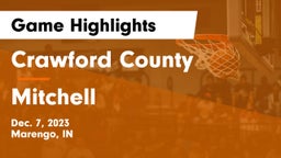 Crawford County  vs Mitchell  Game Highlights - Dec. 7, 2023