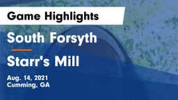 South Forsyth  vs Starr's Mill  Game Highlights - Aug. 14, 2021