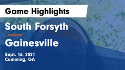 South Forsyth  vs Gainesville Game Highlights - Sept. 16, 2021