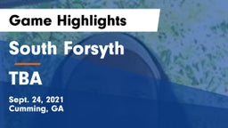 South Forsyth  vs TBA Game Highlights - Sept. 24, 2021