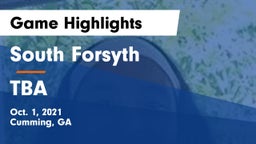 South Forsyth  vs TBA Game Highlights - Oct. 1, 2021