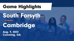 South Forsyth  vs Cambridge  Game Highlights - Aug. 9, 2022