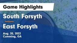 South Forsyth  vs East Forsyth  Game Highlights - Aug. 20, 2022