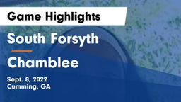 South Forsyth  vs Chamblee Game Highlights - Sept. 8, 2022