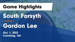 South Forsyth  vs Gordon Lee  Game Highlights - Oct. 1, 2022