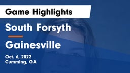 South Forsyth  vs Gainesville Game Highlights - Oct. 6, 2022