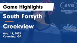 South Forsyth  vs Creekview  Game Highlights - Aug. 11, 2023