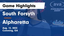 South Forsyth  vs Alpharetta  Game Highlights - Aug. 12, 2023