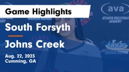 South Forsyth  vs Johns Creek  Game Highlights - Aug. 22, 2023