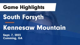 South Forsyth  vs Kennesaw Mountain  Game Highlights - Sept. 7, 2023
