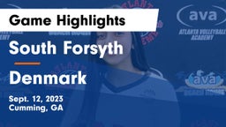 South Forsyth  vs Denmark  Game Highlights - Sept. 12, 2023