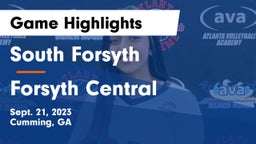 South Forsyth  vs Forsyth Central  Game Highlights - Sept. 21, 2023
