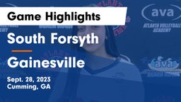 South Forsyth  vs Gainesville  Game Highlights - Sept. 28, 2023