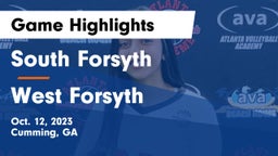 South Forsyth  vs West Forsyth  Game Highlights - Oct. 12, 2023