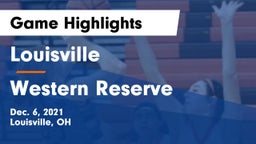 Louisville  vs Western Reserve  Game Highlights - Dec. 6, 2021