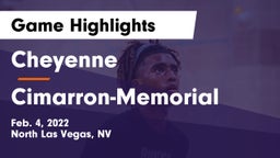 Cheyenne  vs Cimarron-Memorial  Game Highlights - Feb. 4, 2022