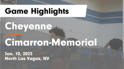 Cheyenne  vs Cimarron-Memorial  Game Highlights - Jan. 10, 2023