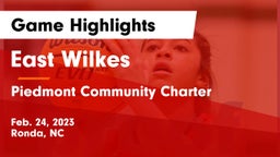 East Wilkes  vs Piedmont Community Charter  Game Highlights - Feb. 24, 2023