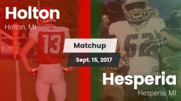 Matchup: Holton  vs. Hesperia  2017