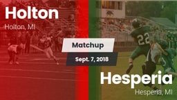 Matchup: Holton  vs. Hesperia  2018