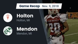 Recap: Holton  vs. Mendon  2018