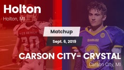 Matchup: Holton  vs. CARSON CITY- CRYSTAL  2019