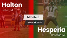 Matchup: Holton  vs. Hesperia  2019