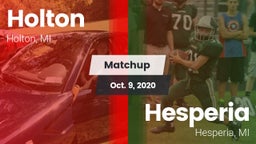 Matchup: Holton  vs. Hesperia  2020
