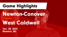 Newton-Conover  vs West Caldwell  Game Highlights - Jan. 20, 2023