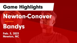 Newton-Conover  vs Bandys  Game Highlights - Feb. 3, 2023