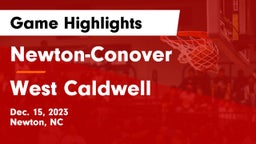 Newton-Conover  vs West Caldwell  Game Highlights - Dec. 15, 2023