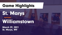 St. Marys  vs Williamstown  Game Highlights - March 29, 2021