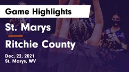 St. Marys  vs Ritchie County  Game Highlights - Dec. 22, 2021