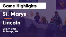 St. Marys  vs Lincoln  Game Highlights - Dec. 9, 2023