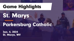 St. Marys  vs Parkersburg Catholic  Game Highlights - Jan. 4, 2024